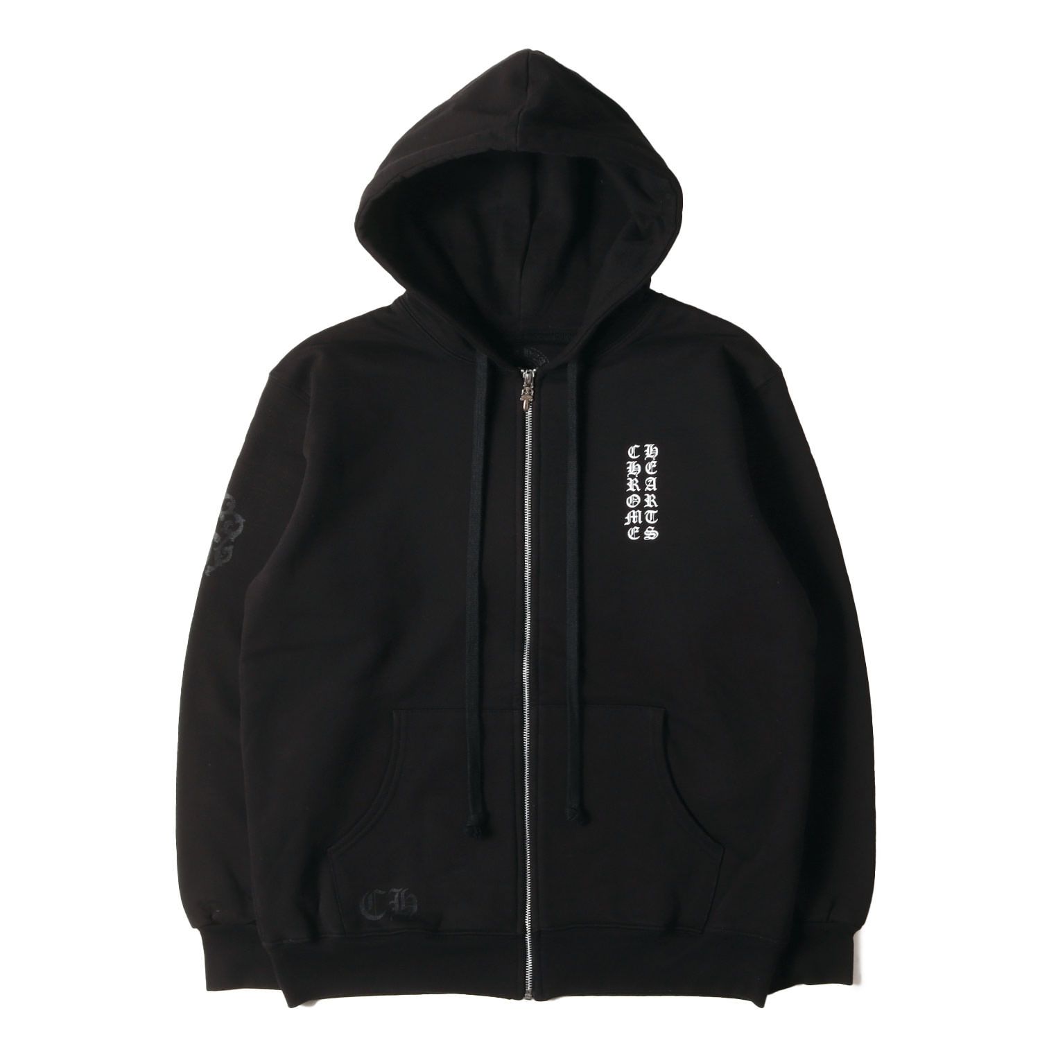 美品】CHROME HEARTS クロムハーツ パーカー ブラック 黒 サイズ:L