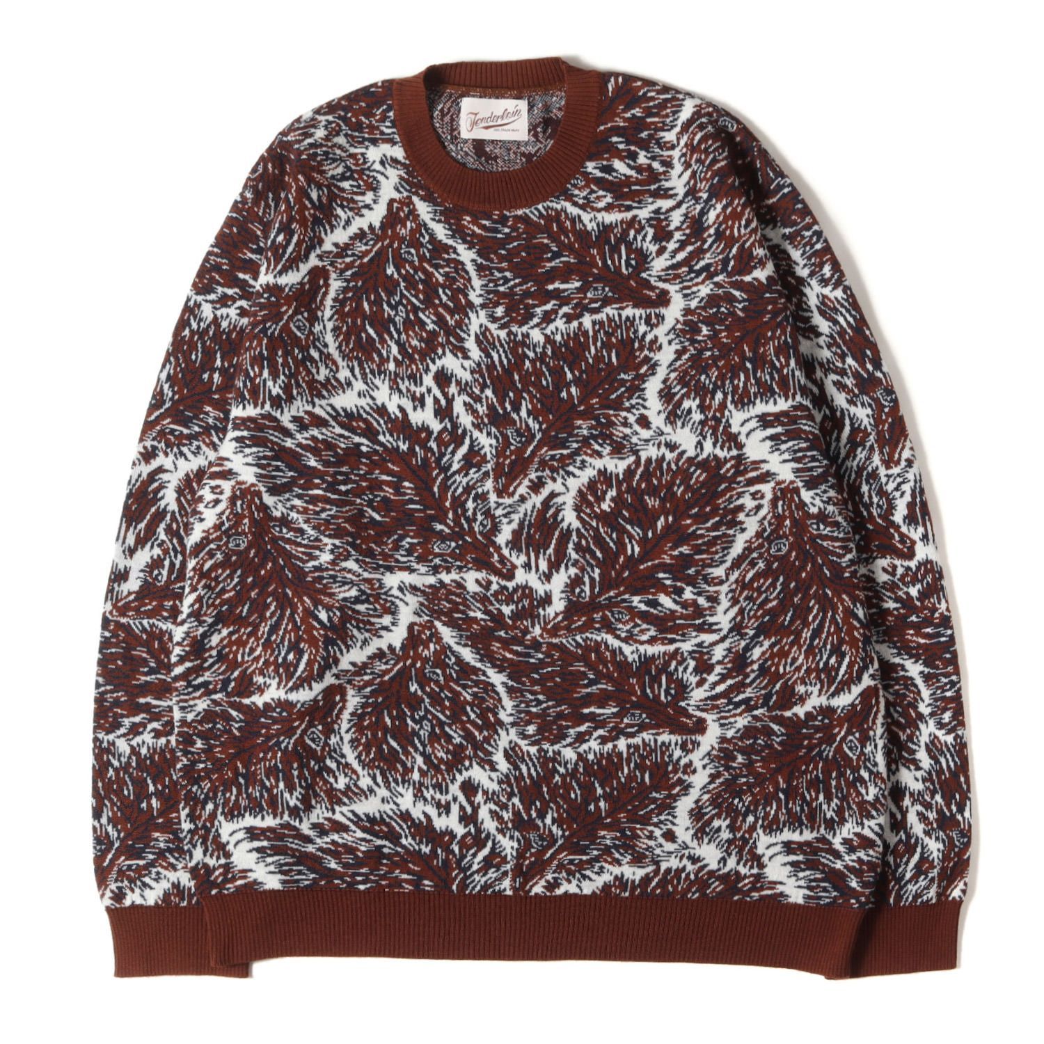 美品】TENDERLOIN テンダーロイン ニット ブラウン サイズ:XL | ウルフ 