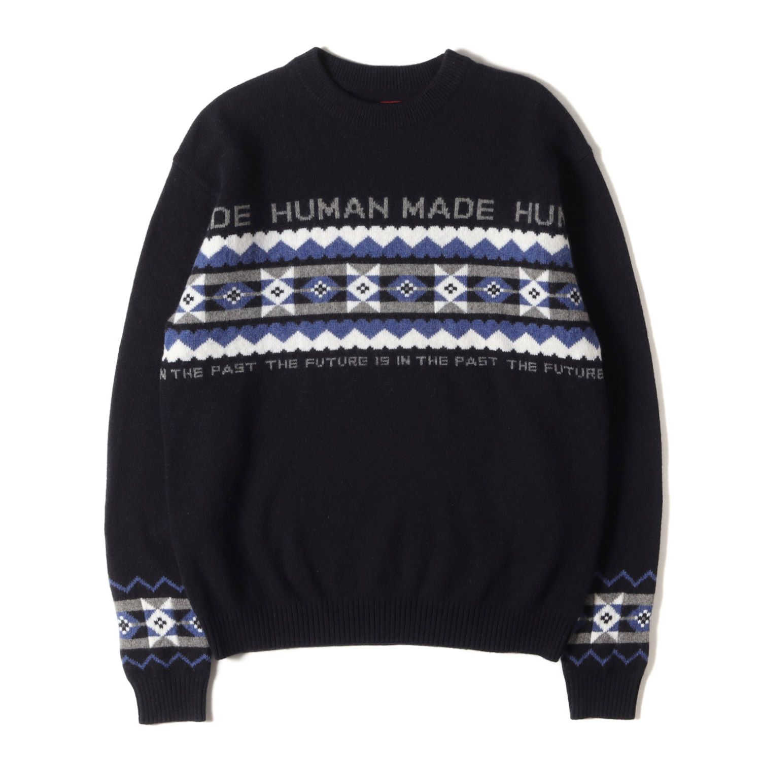 HUMAN MADE ネイビー ニットセーター HUMAN MADE ネイビー ニット 
