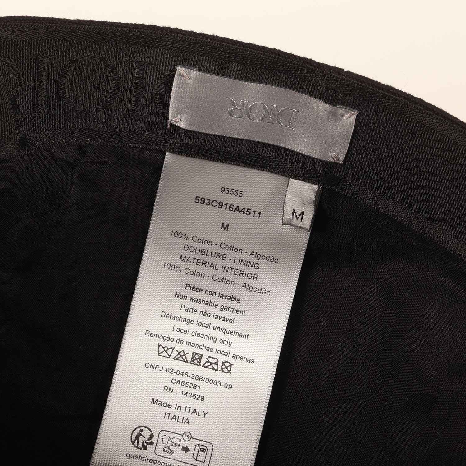 美品】Dior ディオール キャップ ブラック 黒 サイズ:M | 25AW CD Icon 