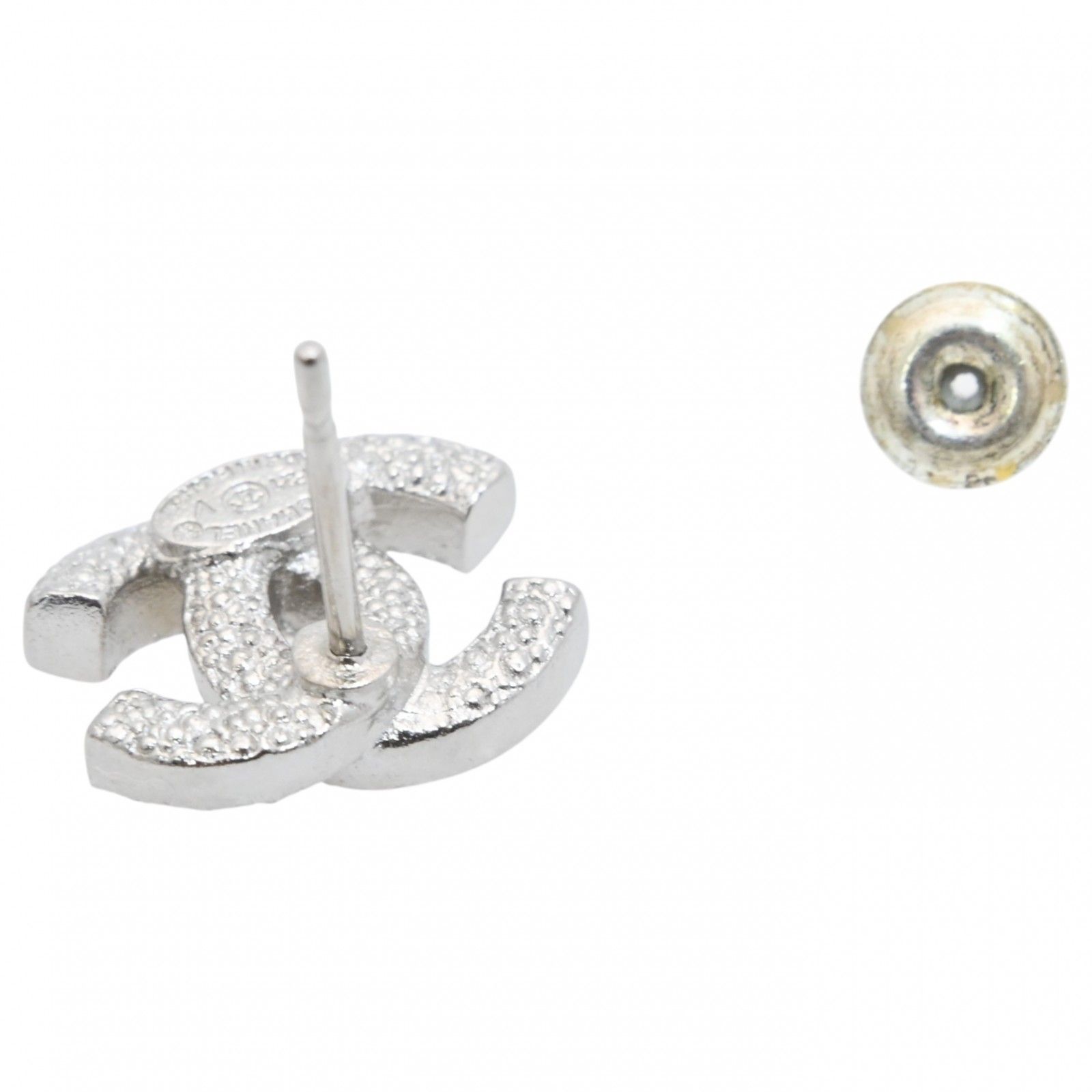 シャネル ココマーク ストーン シルバー ピアス Aランク ch8846cc