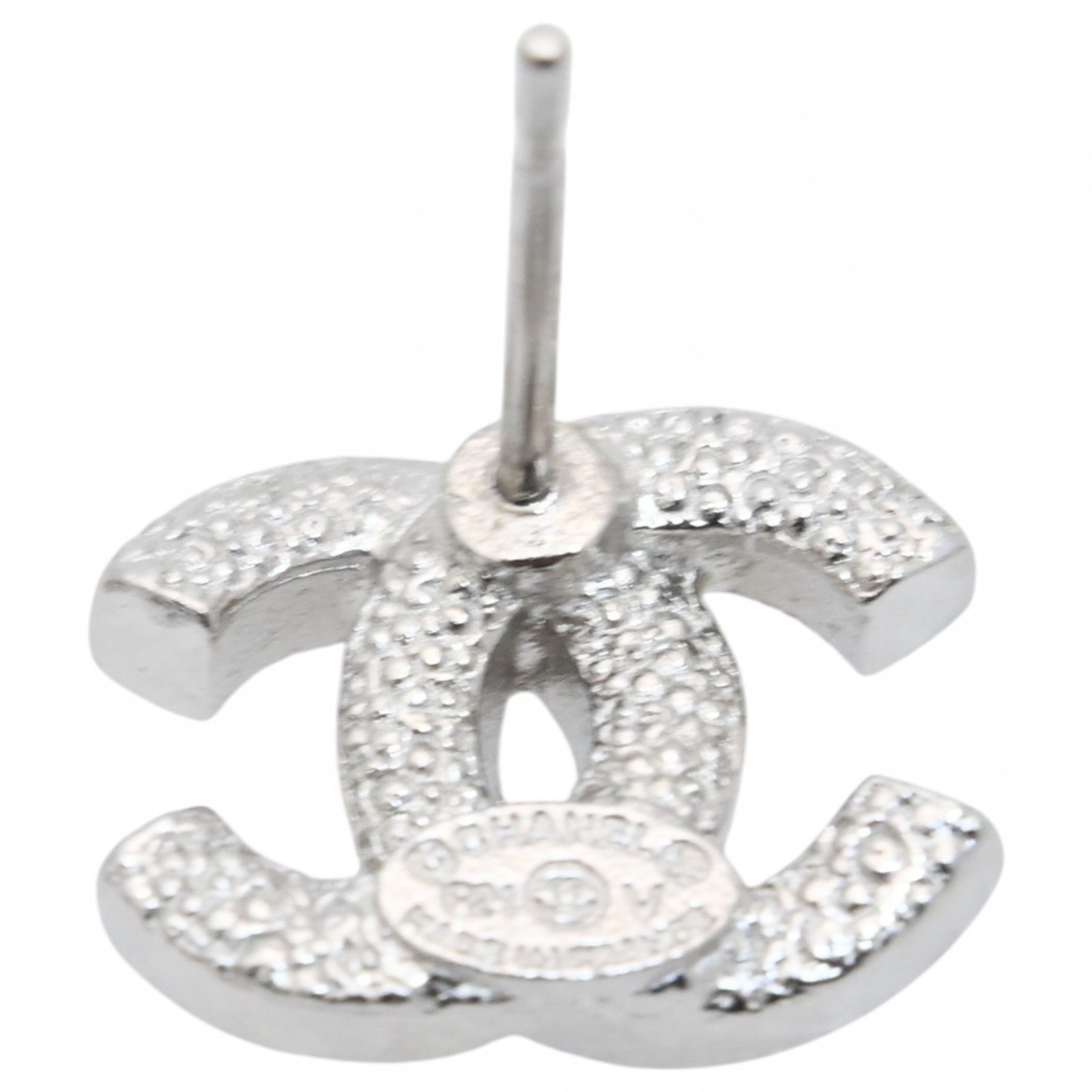 シャネル ココマーク ストーン シルバー ピアス Aランク ch8846cc