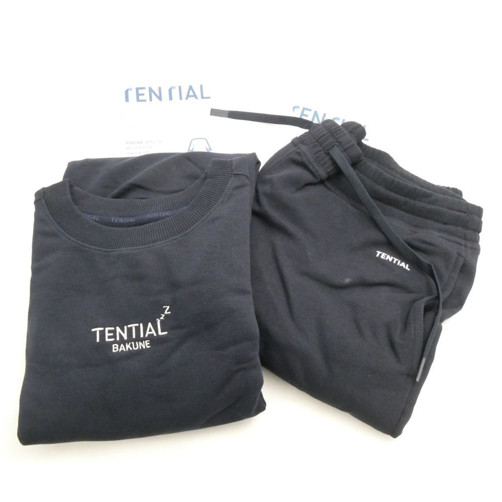 未使用 TENTIAL テンシャル BAKUNE バクネ ロンスリーブクルーネック ロングパンツ 2点 L コットン 他 スウェット リカバリーウェア パジャマ レディース AM7972 未使用 TENTIAL テンシャル BAKUNE バクネ ロンスリーブクルーネック