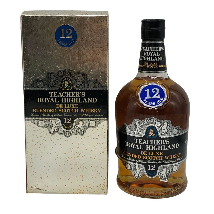 ティーチャーズ 12年ロイヤル ハイランド デラックス 750ml ティーチャーズ 12年 ロイヤル ハイランド デラックス 750ml - メルカリ
