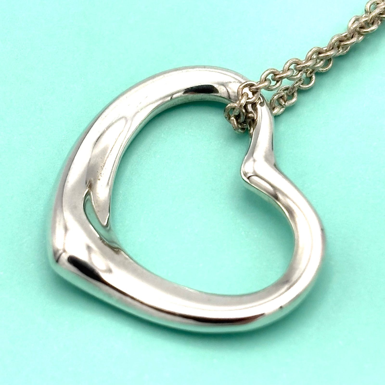 ティファニー TIFFANY＆CO ｵｰﾌﾟﾝﾊｰﾄﾈｯｸﾚｽ シルバー SV アクセサリー 