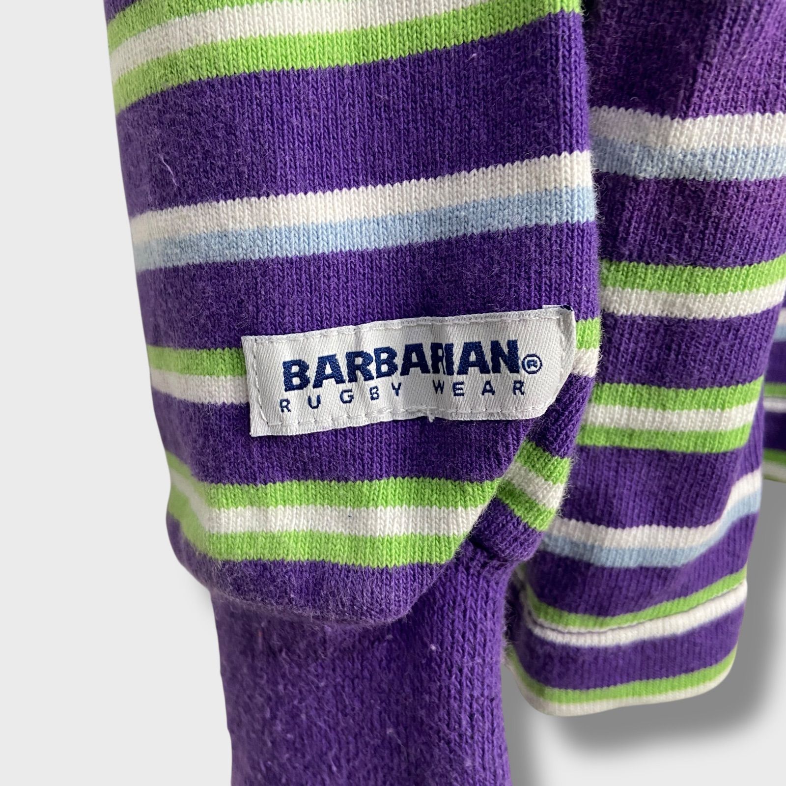 ☆Barbarian☆バーバリアン☆マルチボーダー柄ラガーシャツ☆マルチ