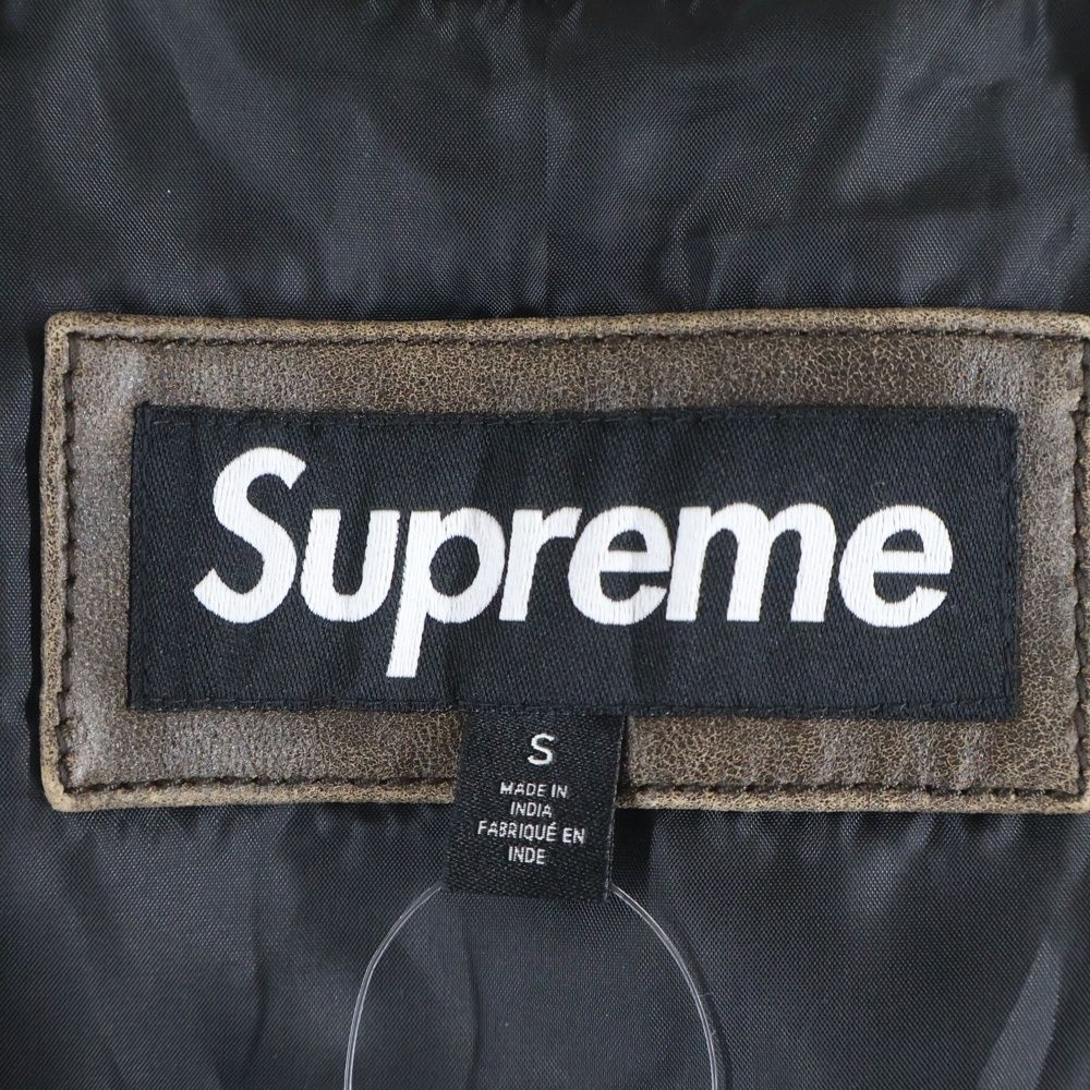SUPREME (シュプリーム) 25SS Leather Cargo Vest ラムレザー カーゴ