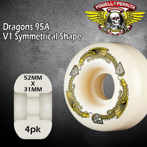 ウィール パウエルペラルタ POWELL PERALTA DRAGON FORMULA 52 x 31mm
