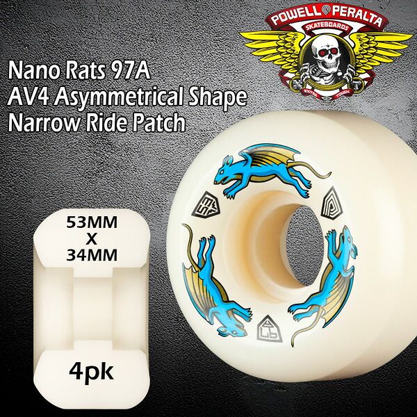 ウィール パウエルペラルタ POWELL PERALTA DRAGON FORMULA NANO RAT