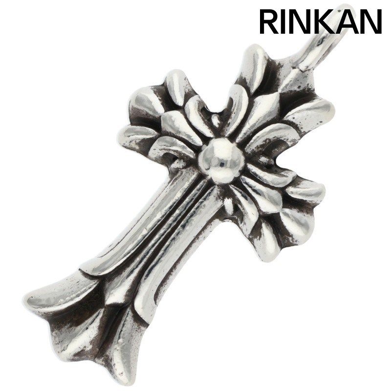 クロムハーツ DBL CH CRS/ダブルCHクロス チャーム/シルバーネックレス