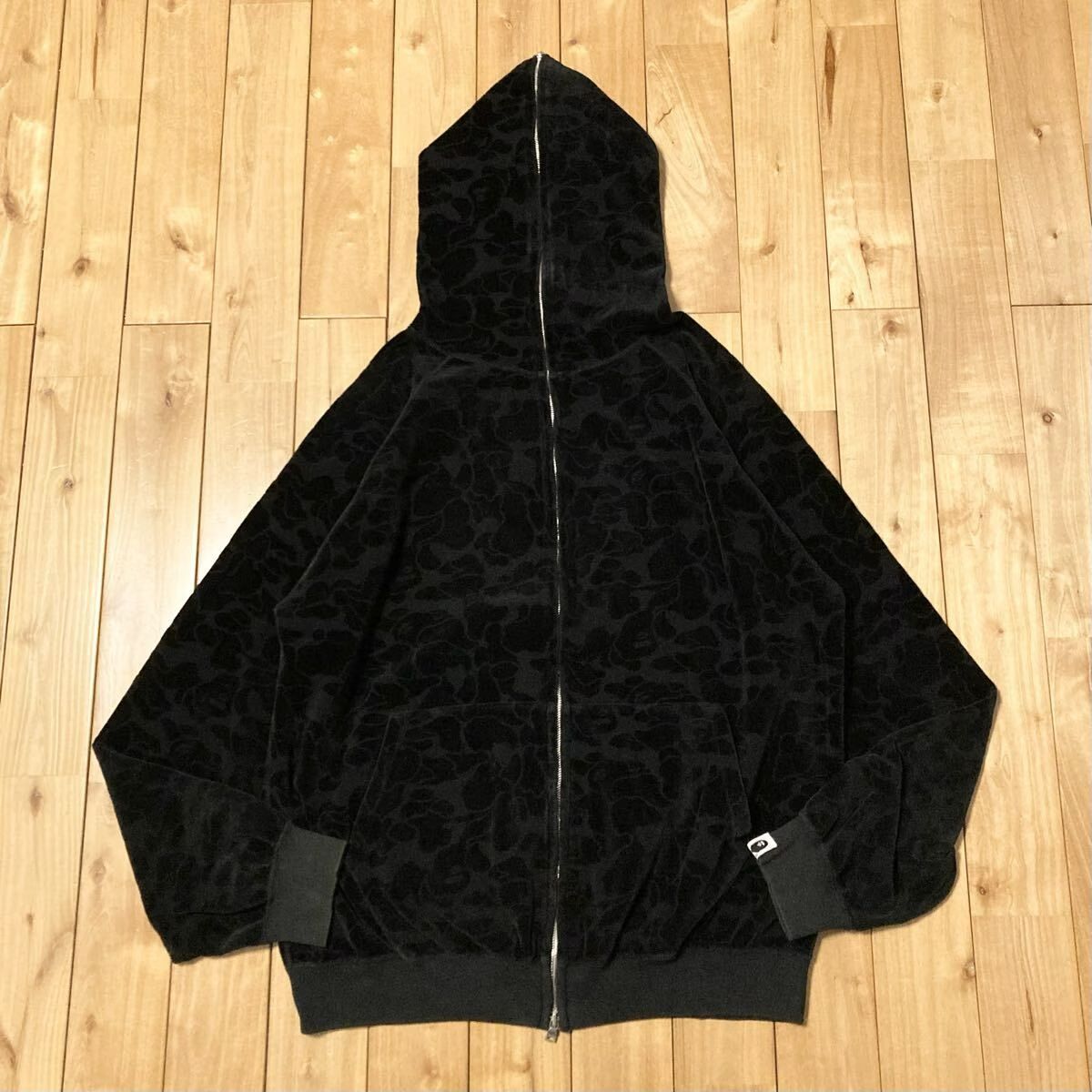 ☆青山限定☆ ベロア BAPE CAMO フルジップ 【希少 極美品】A BATHING 