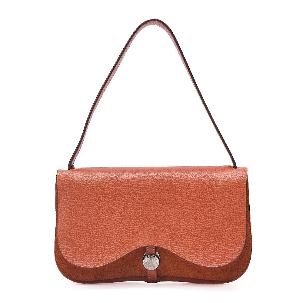 HERMES エルメス サック コロラドPM ショルダーバッグ リエージュ×キャンバス オレンジ（シルバー金具）レディースバッグ レディースバック ショルダーバッグ 【中古】【送料無料】 HERMES エルメス サック コロラドPM ショルダーバッグ リエージュ
