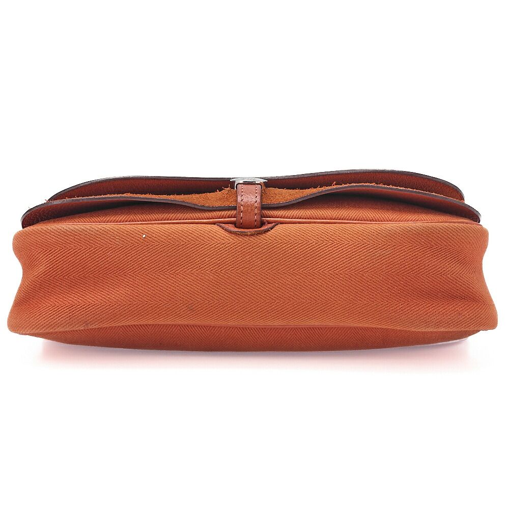HERMES エルメス サック コロラドPM ショルダーバッグ リエージュ×キャンバス オレンジ（シルバー金具）レディースバッグ レディースバック ショルダーバッグ 【中古】【送料無料】 HERMES エルメス サック コロラドPM ショルダーバッグ リエージュ