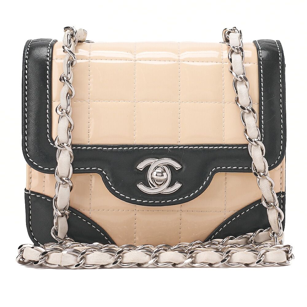 CHANEL シャネル ショルダーバッグ チョコバー ミニ ラムスキン