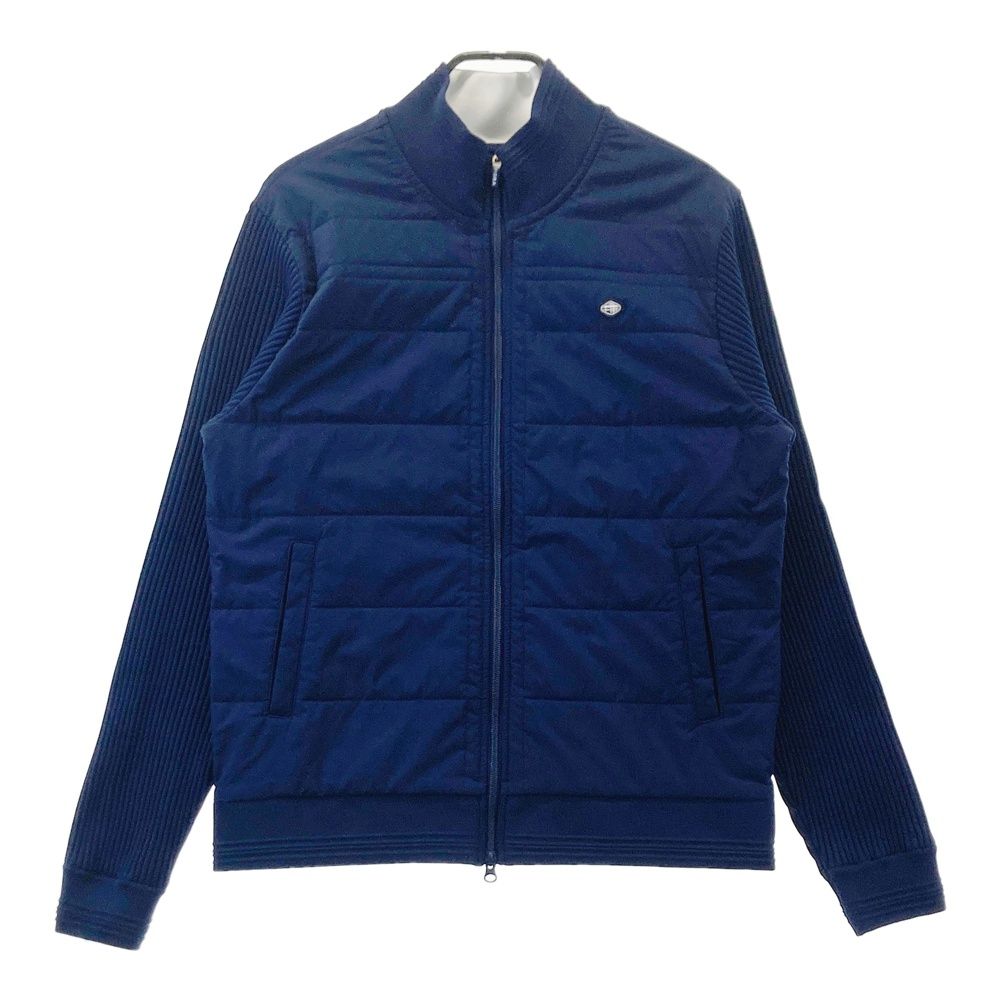 サイズ：XL FIDRA フィドラ 切替ニット 中綿ジャケット ネイビー系