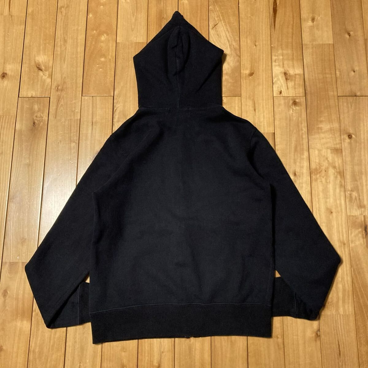 BAPE HEAD LOGO フルジップ パーカー Mサイズ ブラック a bathing ape 