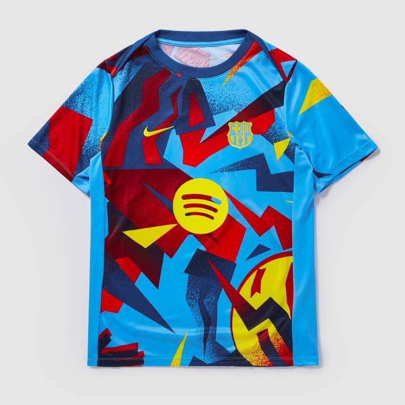 【送料無料・匿名配送】Nike ナイキ FCバルセロナ 25/26 エル・クラシコ プレマッチ シャツ 赤 レッド 青 ブルー 新品 正規品 並行輸入 日本未発売