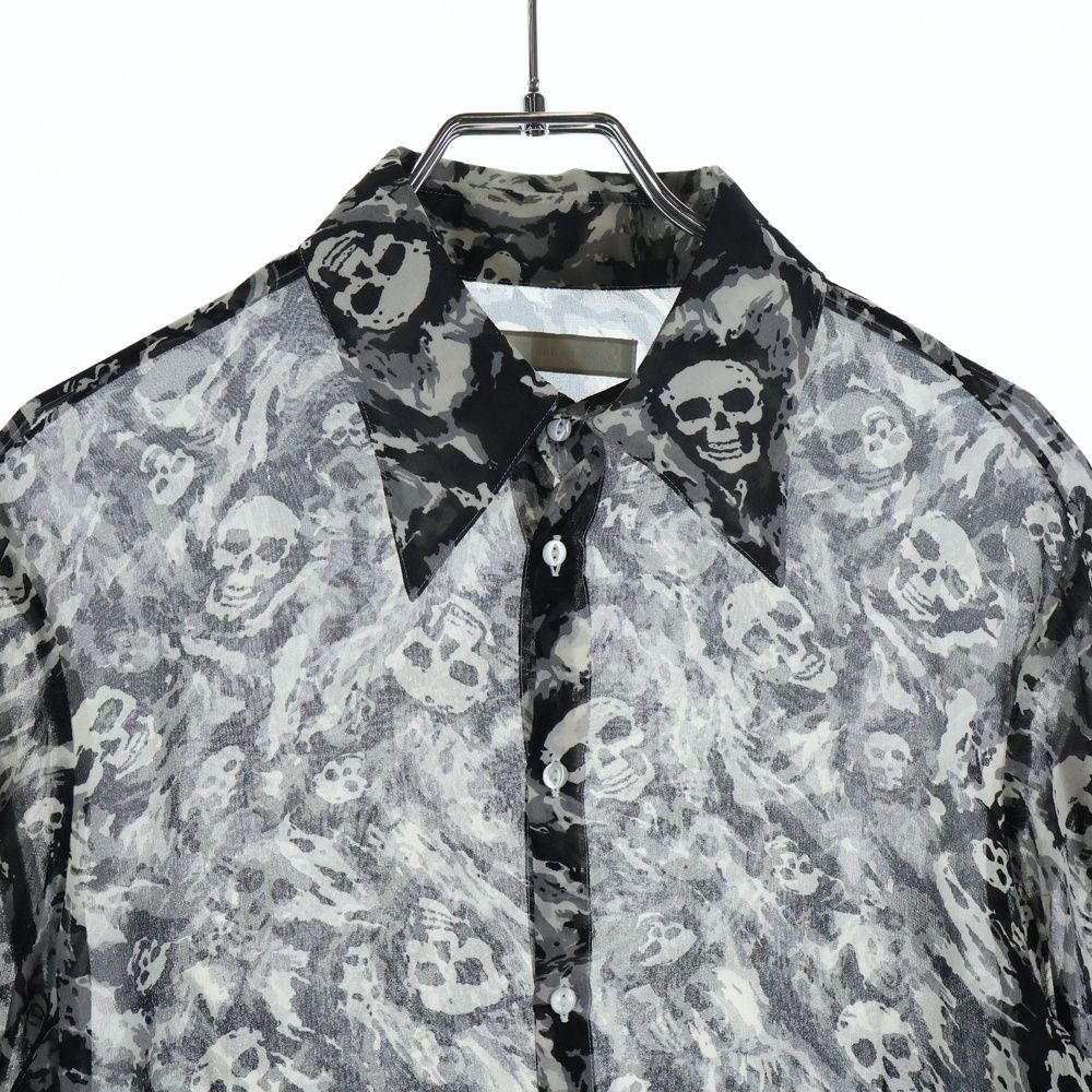 NUMBER (N)INE (ナンバーナイン) 01SS タイム期 スカル 総柄シルク