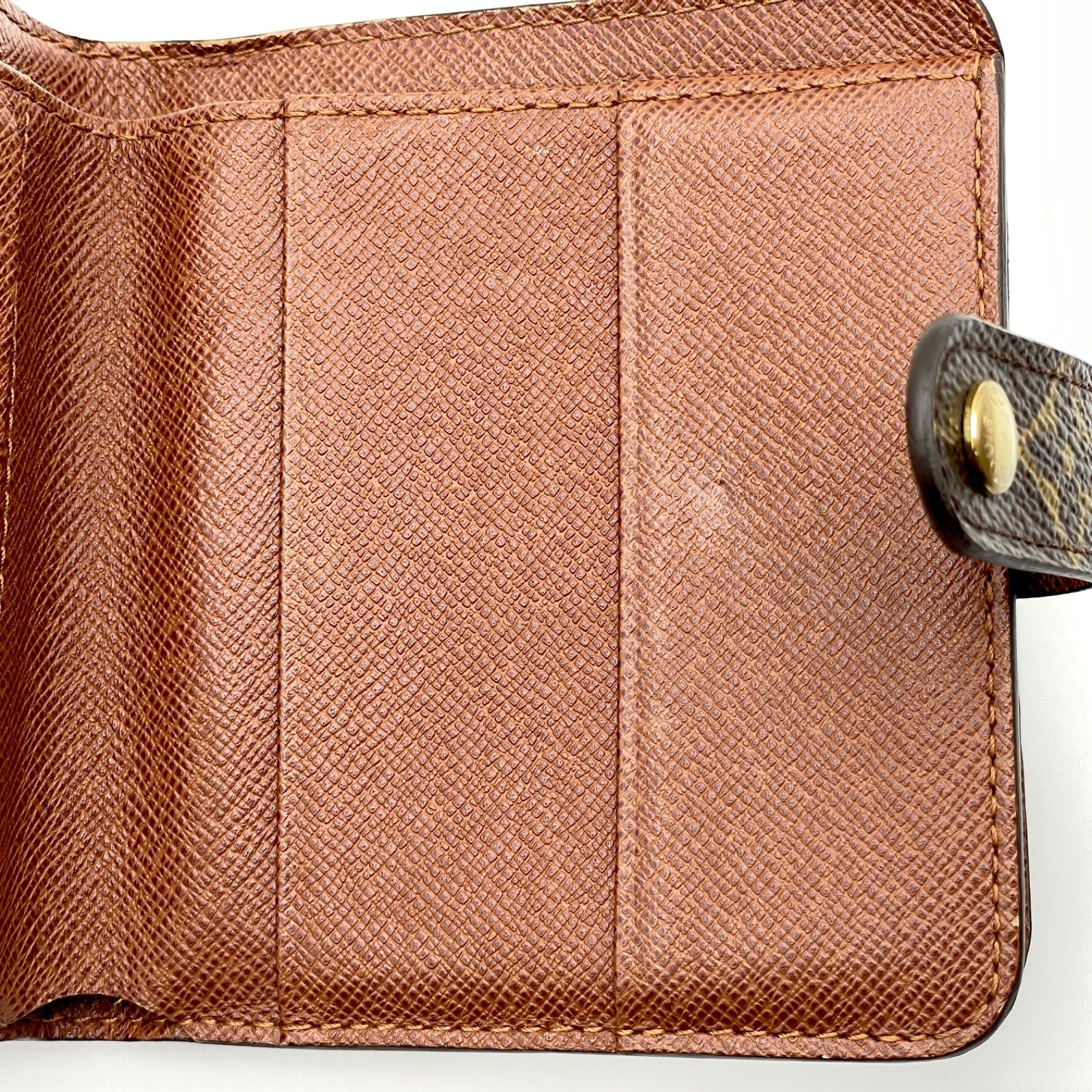 ルイヴィトン モノグラム / コンパクトジップ M61667 / ブラウン 茶色