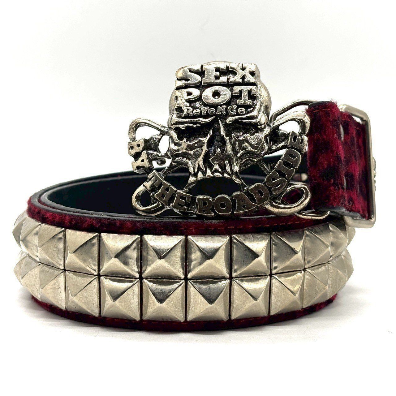 毒を仕込む、ベルト】 SEX POT ReVeNGe ベルト スカルバックル