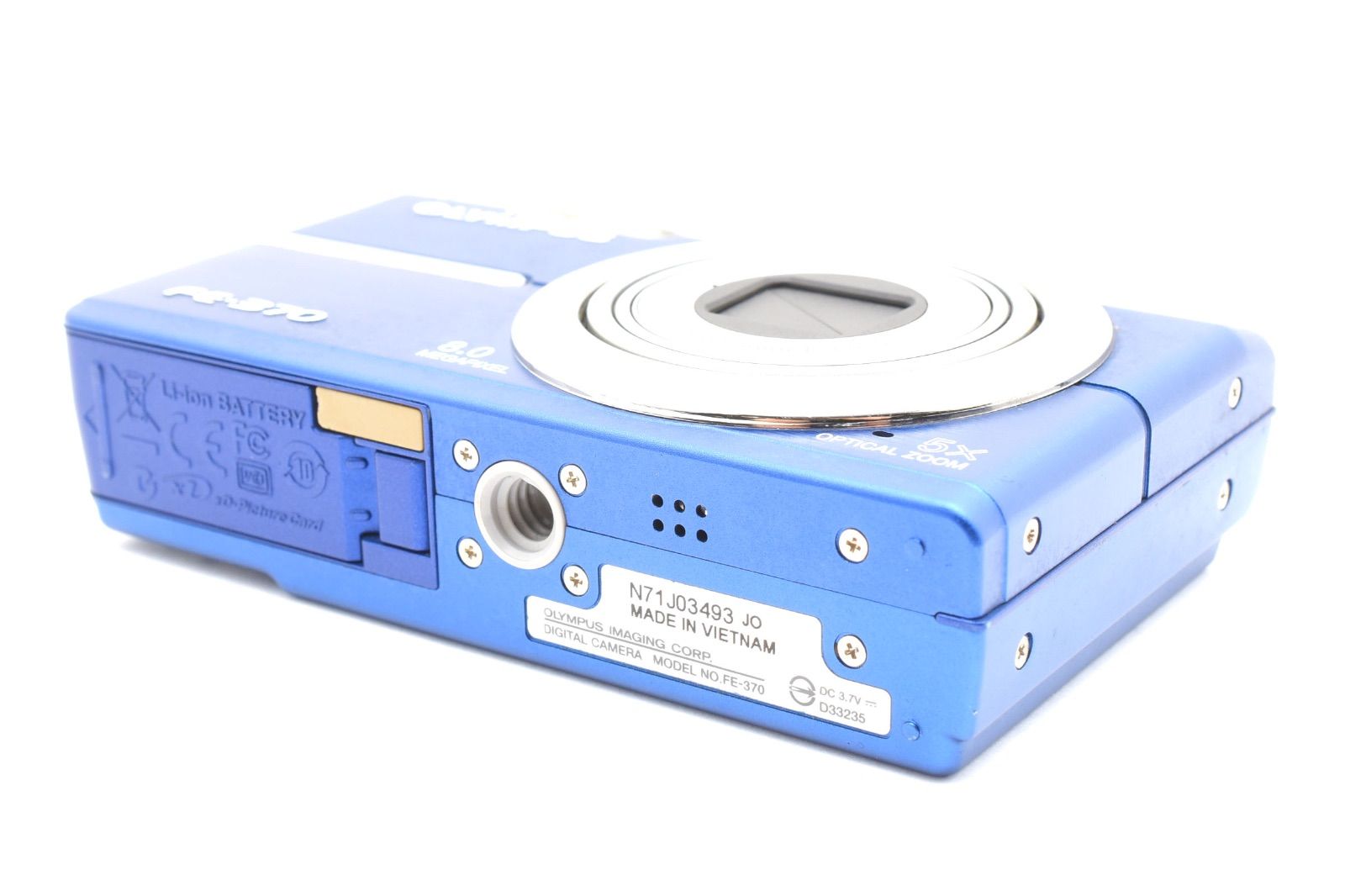 美品】オリンパス OLYMPUS FE-370ブルー XD-Picture Card付き - メルカリ