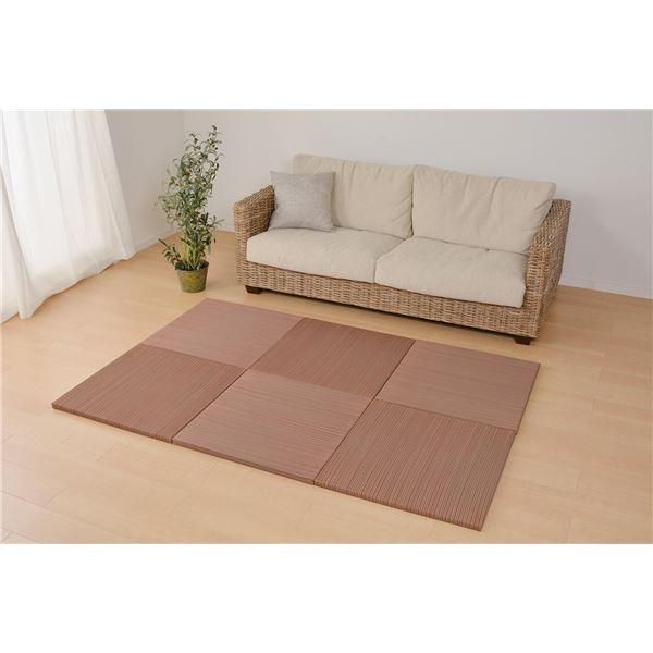 置き畳 ユニット畳 65×65×2.5cm レッド い草100％ 抗カビ 消臭 防音 クッション性 軽量 紗彩 さや リビング