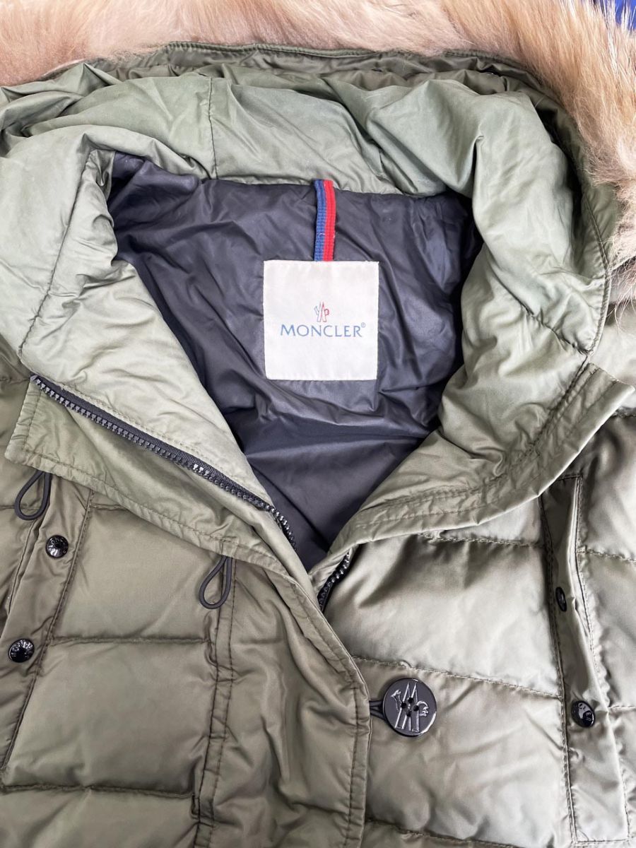 MONCLER モンクレール ダウン ジャケット size0/XS-S相当/カーキ