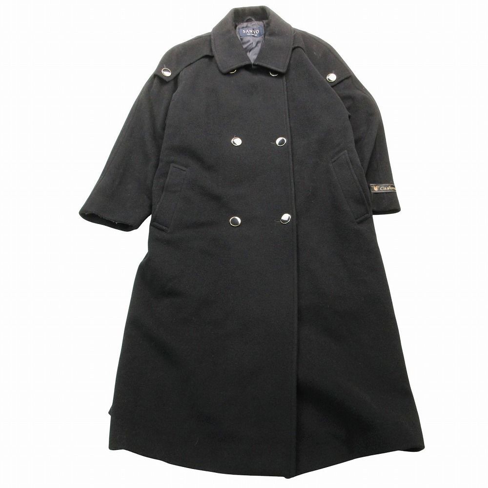 SANYO TOKYO NEW YORK カシミヤ ロング ダブルコート ジャケット