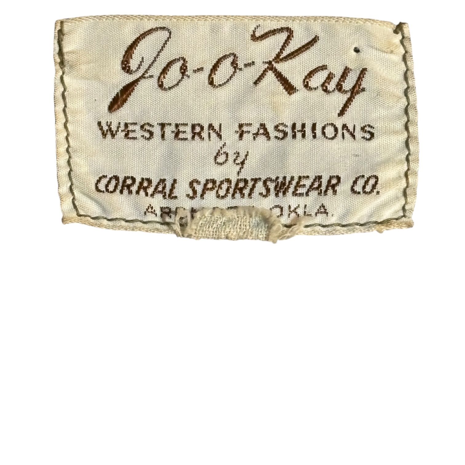 60s Jo-o-Kay Western Fashions Leather Vest ジョーオーケイ