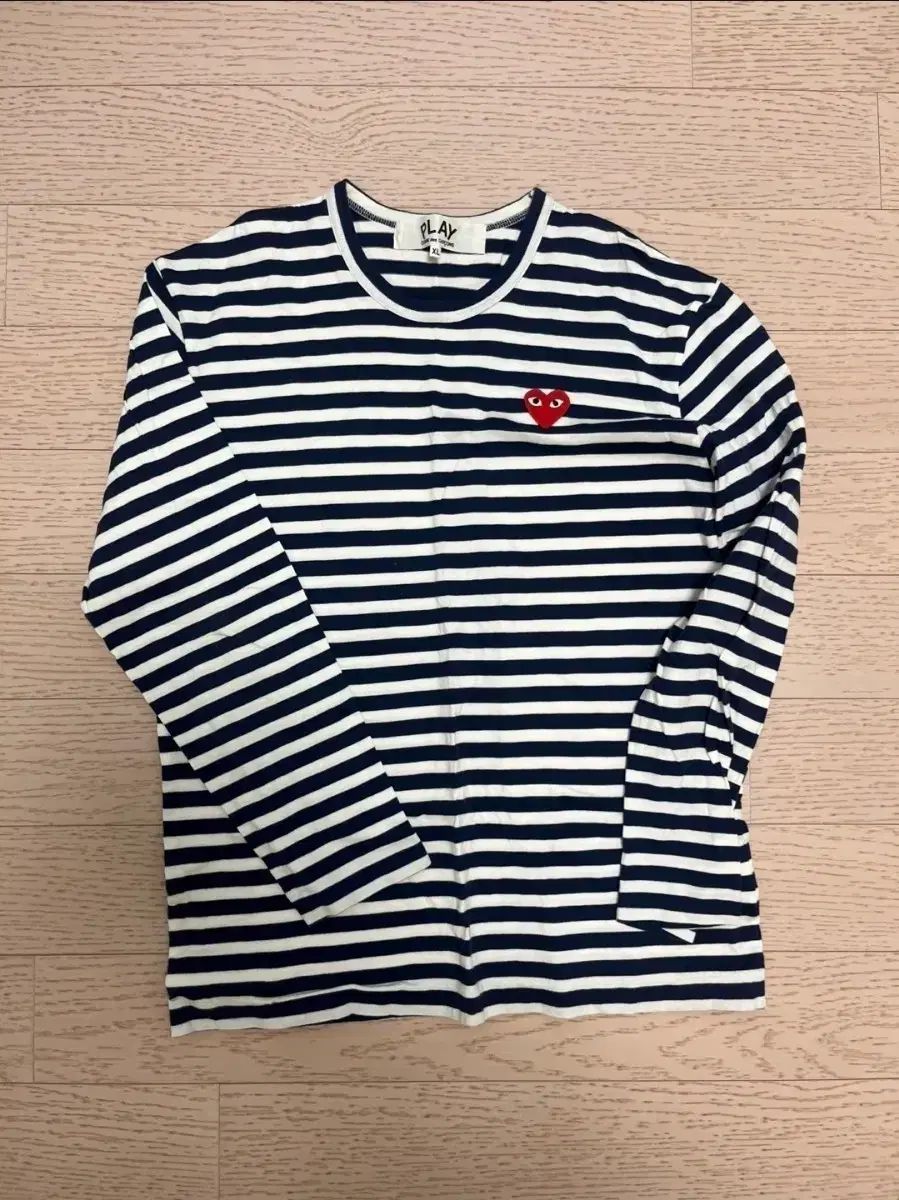 COMME des GARCONS PLAY ストライプ 長袖Tシャツ XL - メルカリ