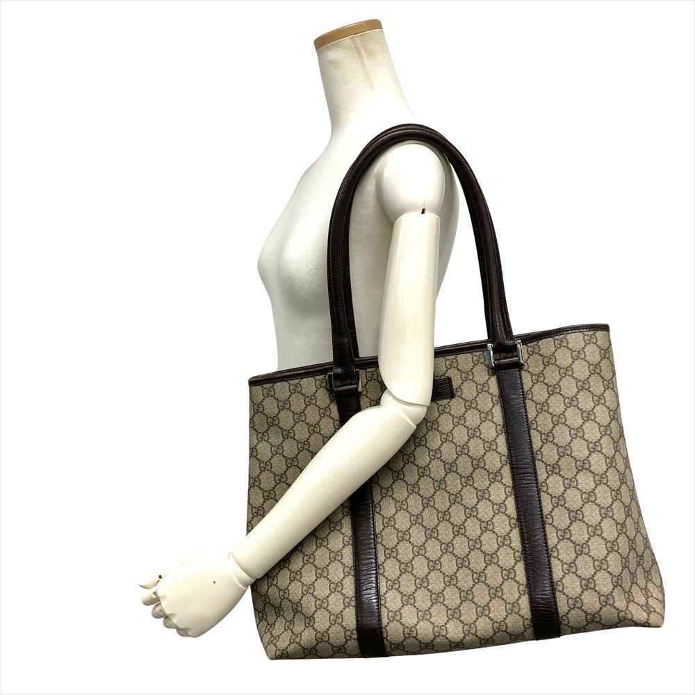 グッチ GUCCI トートバッグ GGスプリームキャンバス 114288【中古