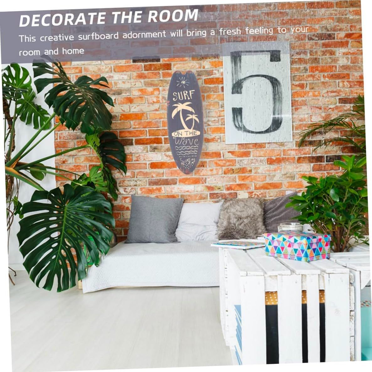 ウッド サーフボード サインボード 木製 アメリカン プレート 看板