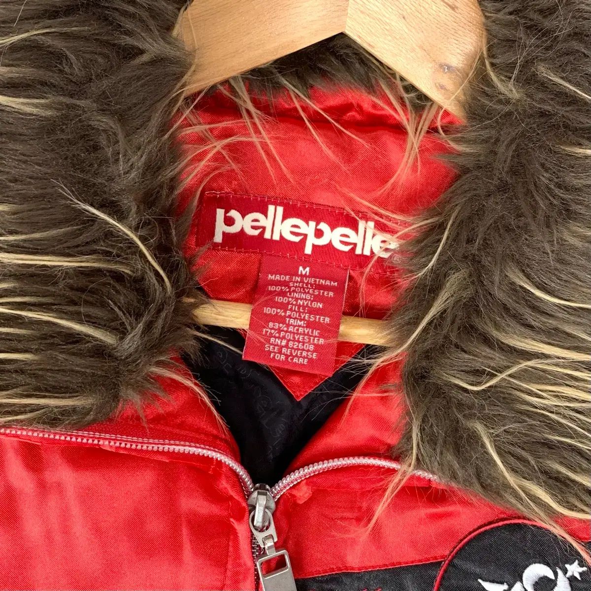 ペレペレ ダウンジャケット L 紺 pellepelle フード ファー メンズ 