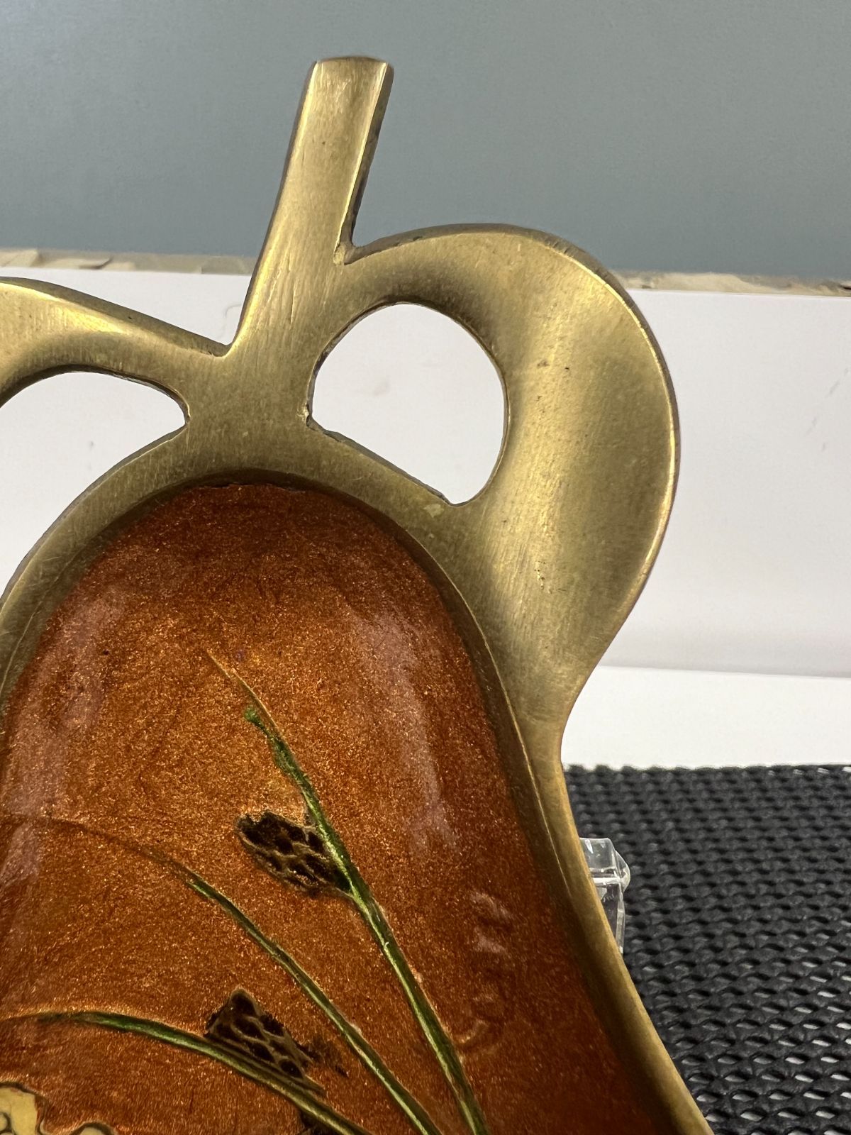 レトロ】七宝焼き 真鍮製 キートレイ ジュエリートレイ - メルカリ