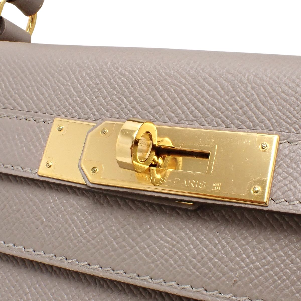 HERMES(エルメス) ケリー28 (外縫い) グリアスファルト グレージュ