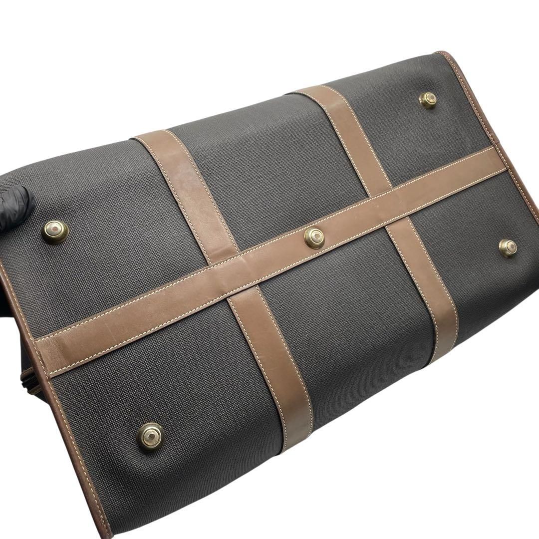 極美品 dunhill ダンヒル レザー PVC ボストンバッグ トラベルバッグ