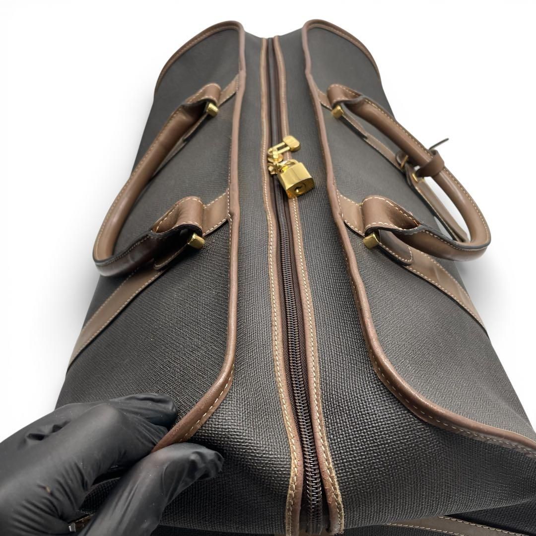 極美品 dunhill ダンヒル レザー PVC ボストンバッグ トラベルバッグ