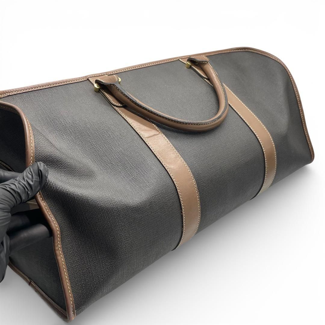 極美品 dunhill ダンヒル レザー PVC ボストンバッグ トラベルバッグ