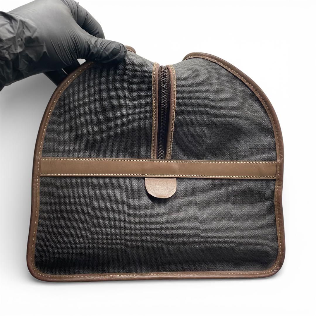 極美品 dunhill ダンヒル レザー PVC ボストンバッグ トラベルバッグ