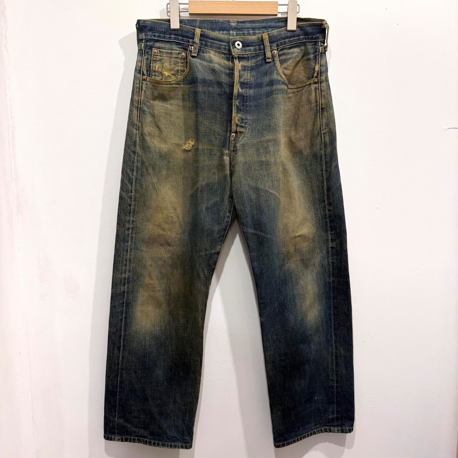 LEVI'S リーバイス 702-XX 雰囲気抜群 クラッシュ 復刻 デニムパンツ
