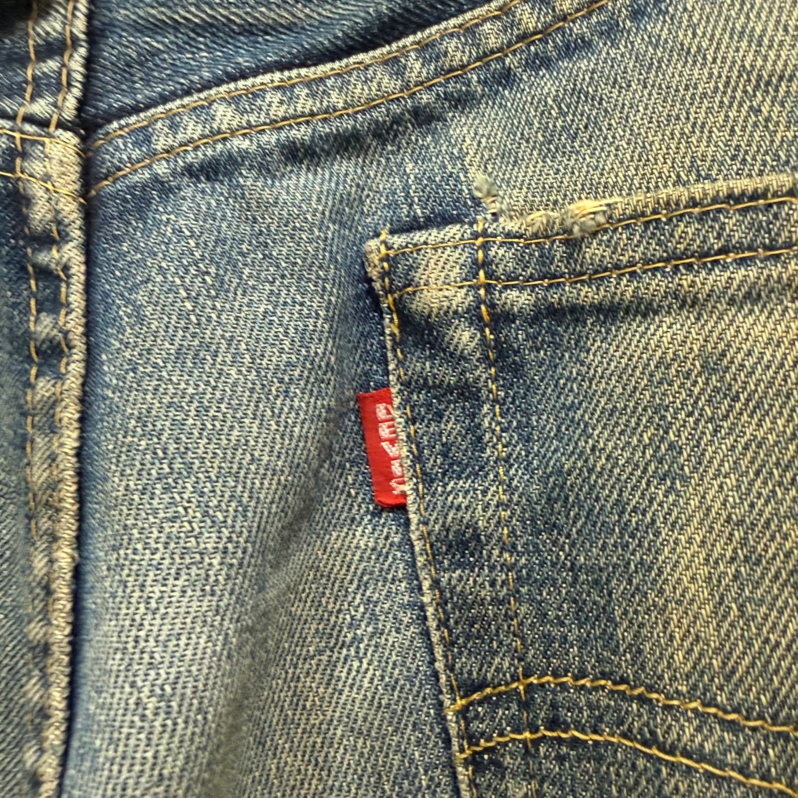 LEVI'S リーバイス 702-XX 雰囲気抜群 クラッシュ 復刻 デニムパンツ