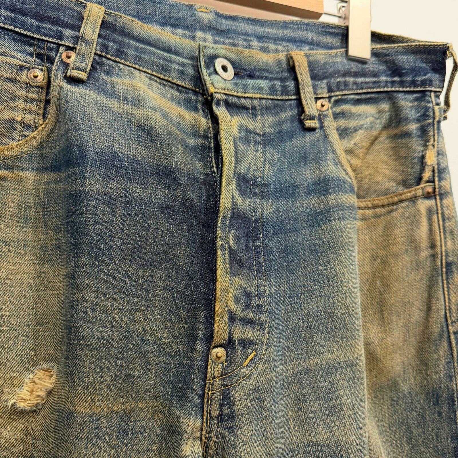 LEVI'S リーバイス 702-XX 雰囲気抜群 クラッシュ 復刻 デニムパンツ