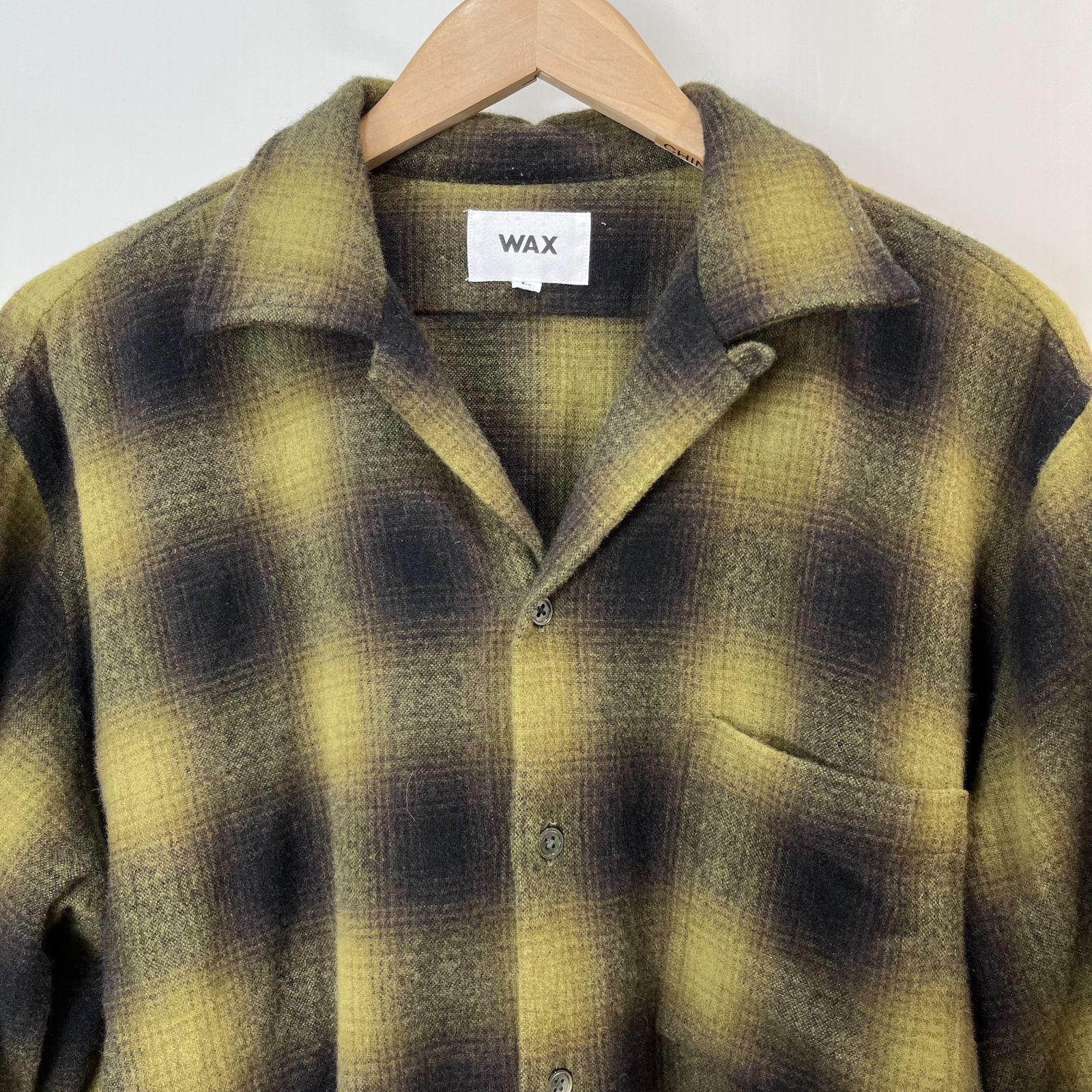 WAX ワックス オンブレ チェック シャツ Ombre check shirts SIZE:L WX