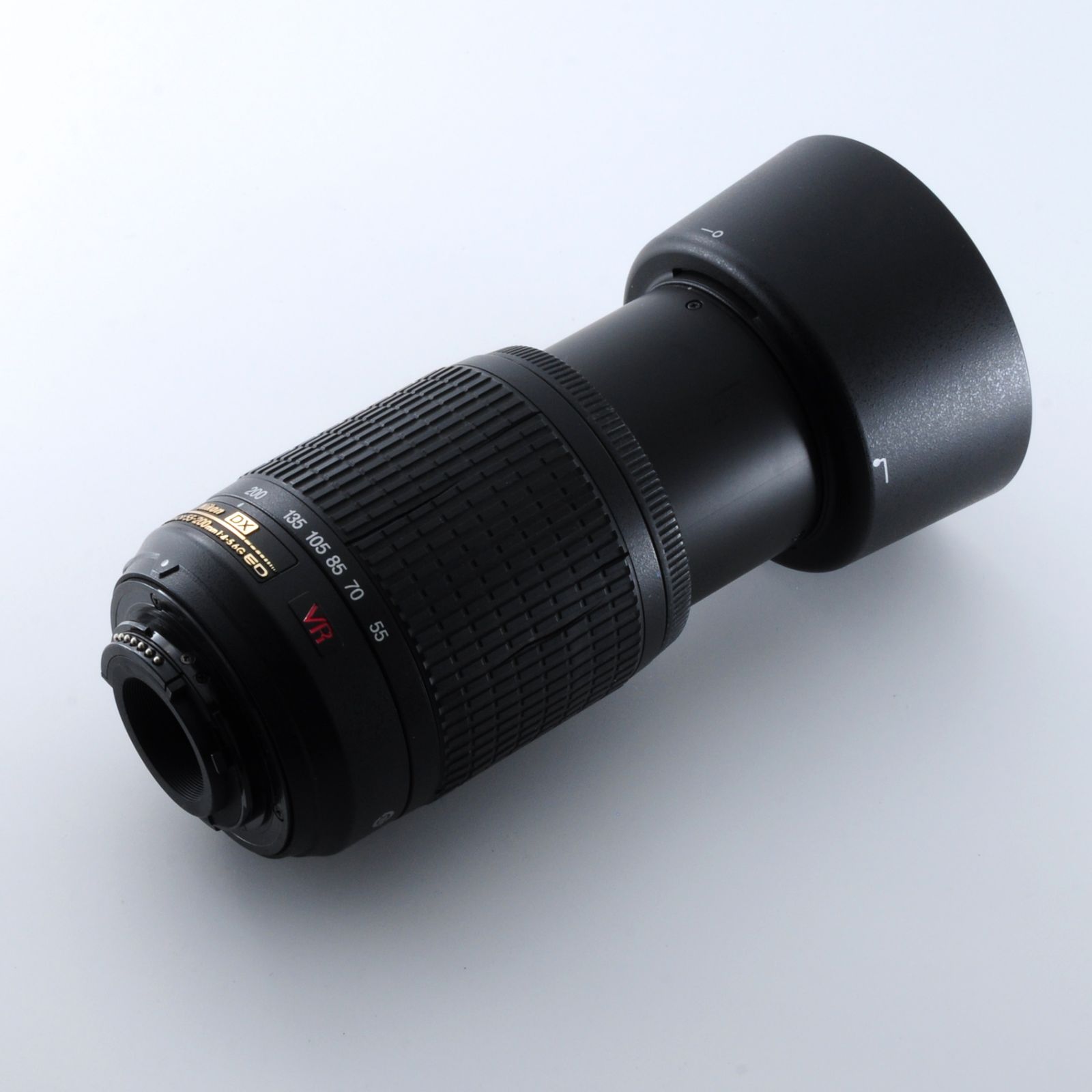 ニコン Nikon AF-S 55-200m☆望遠レンズ☆レンズフード付き Nikon DX