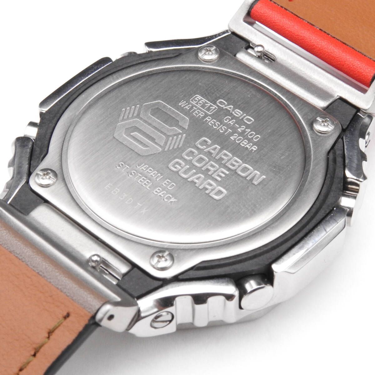 未使用品 【稼働確認済】CASIO (カシオ) G-SHOCK GA2100 レザーベルト 
