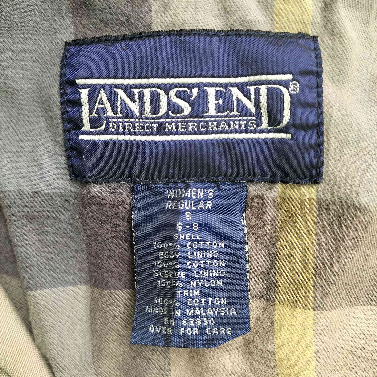 ランズエンド LANDS END 襟コーデュロイ ハンティングジャケット