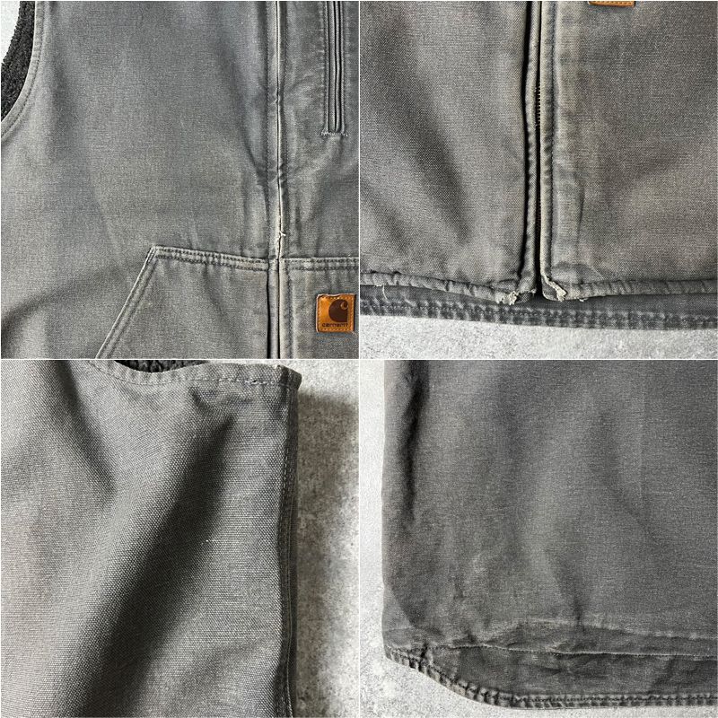 Carhartt ボア ライナー モックネック コットン ダック ベスト XXL