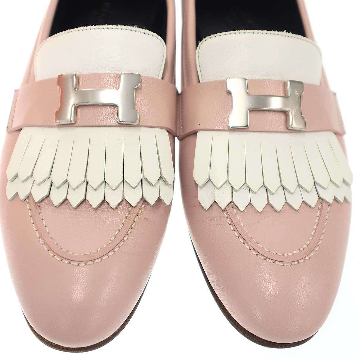 HERMES エルメス ロイヤルモカシンフリンジローファー AF241072Z