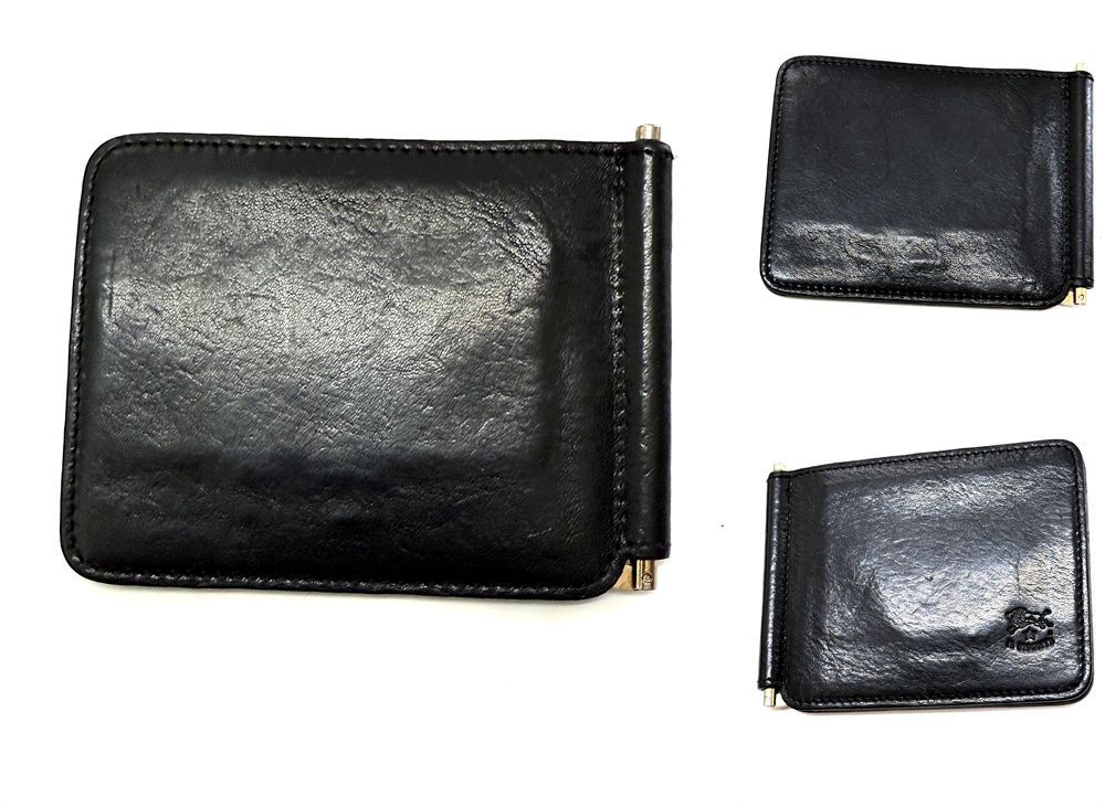 2026 現行 IL BISONTE イルビゾンテ レザー マネークリップ ブラック