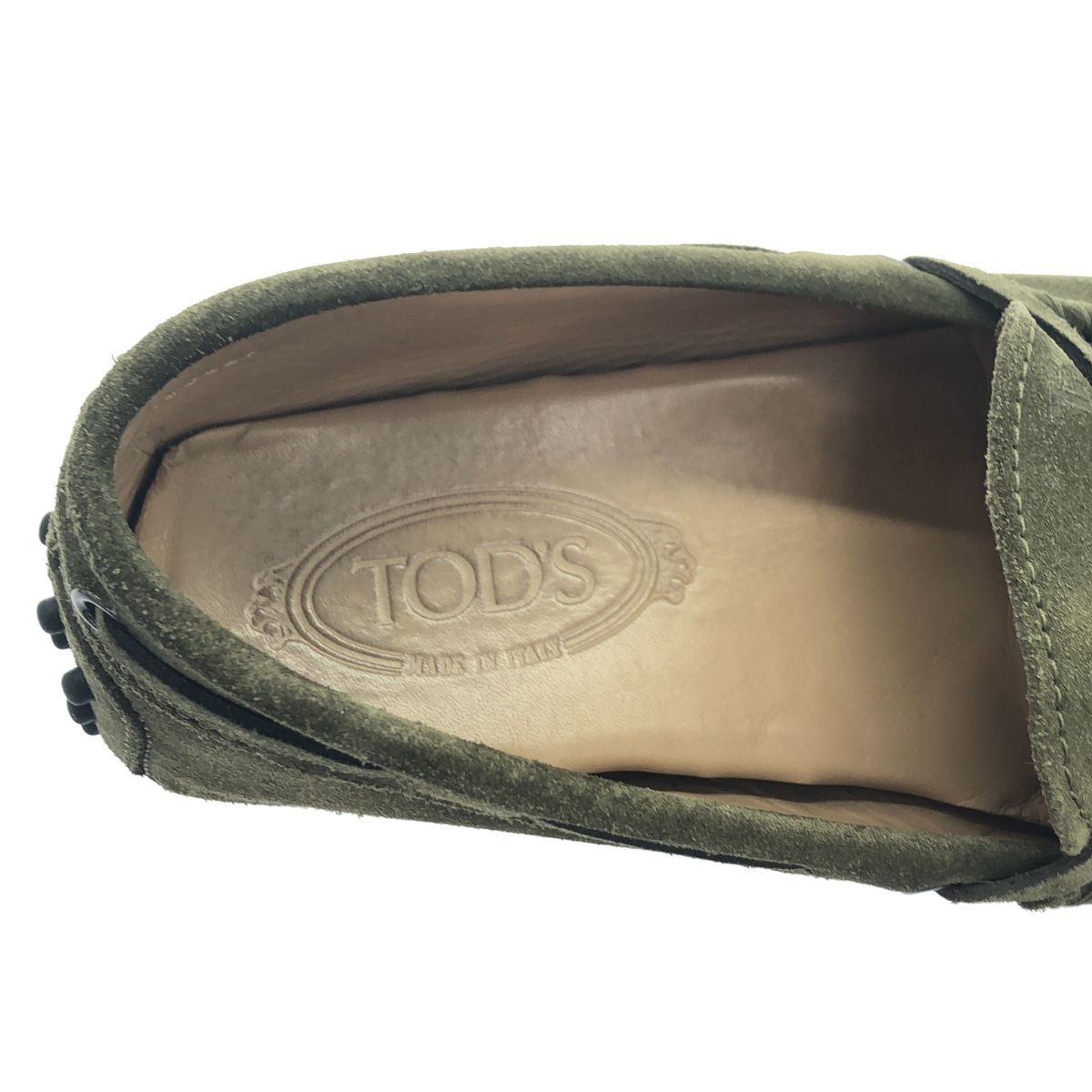 TOD'S トッズ スエードドライビングシューズ カーキ 6 1/2 - メルカリ